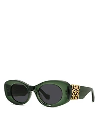 Loewe Anagram Oval Sunglasses, 49mm