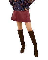 Marie Oliver Crawford Faux Leather Mini Skirt