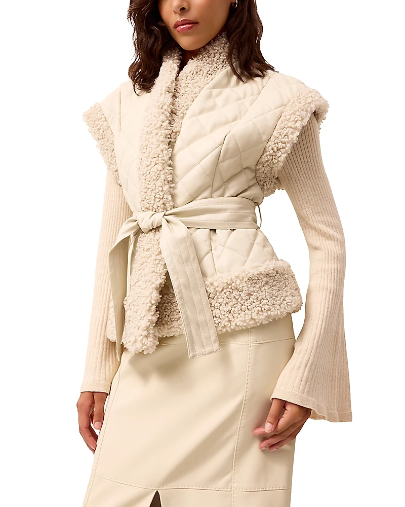 Marie Oliver Beatrice Fleece Trim Vest