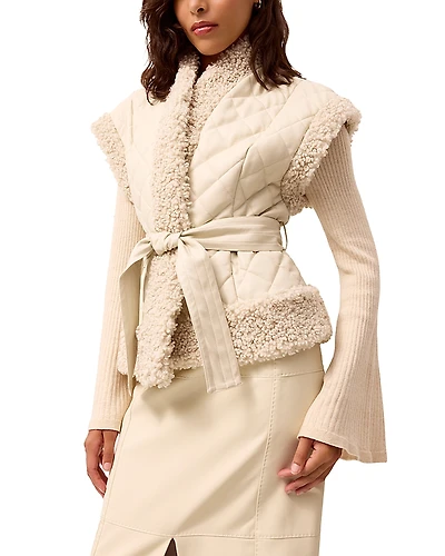 Marie Oliver Beatrice Fleece Trim Vest