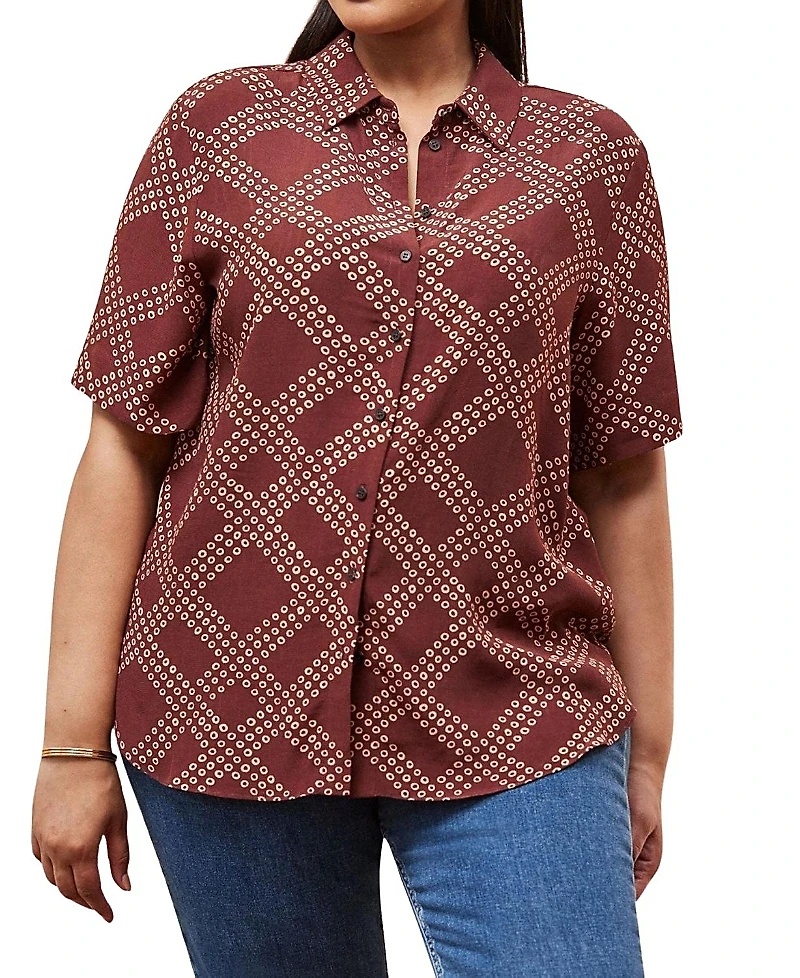 Live Unlimited Geo Print Short Sleeve Shirt