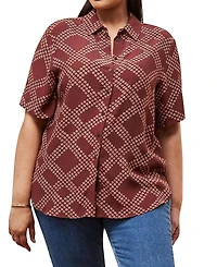 Live Unlimited Geo Print Short Sleeve Shirt