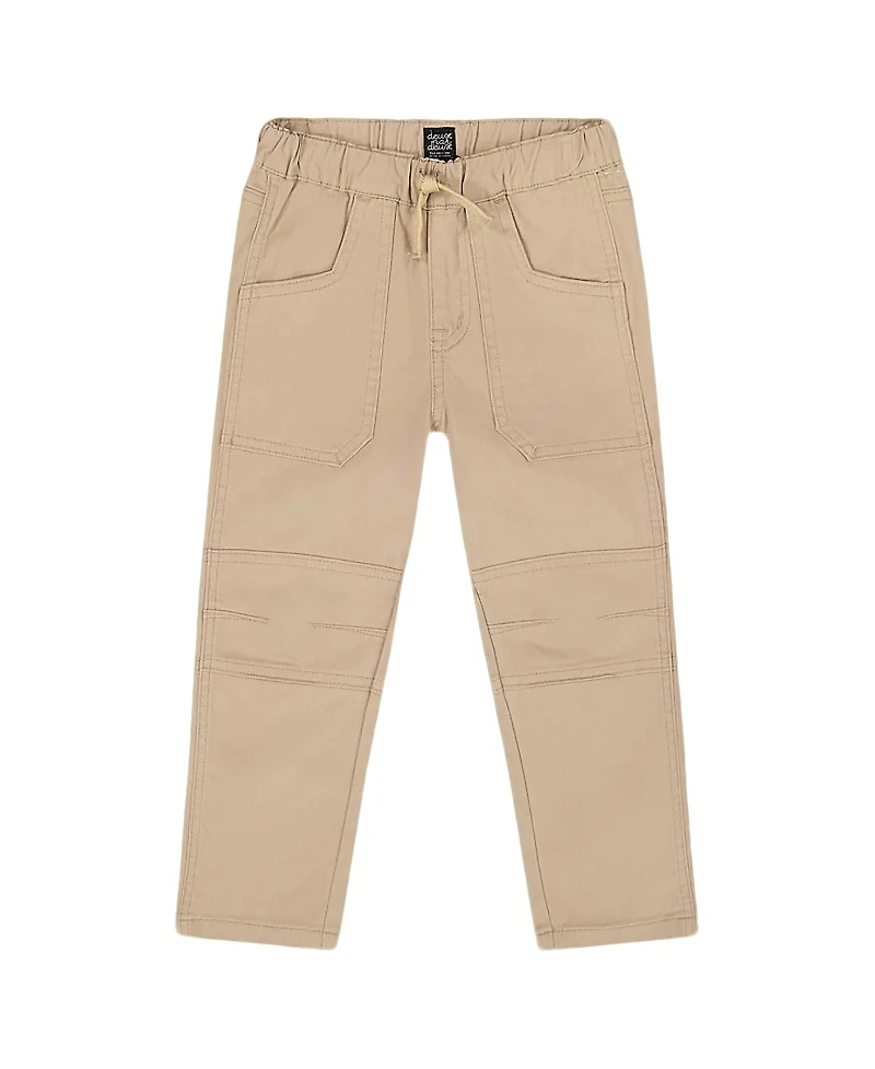 Deux par Boys' Twill Jogger Pants with Patch Pockets - Little Kid