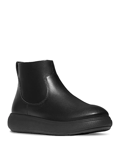 FitFlop Women's iQ-Comff Leather Zip Ankle Boots