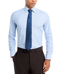 Boss Performance Stretch Check Slim Fit Dress Shirt