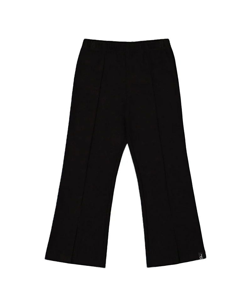 Deux par Girls' Ribbed Leggings Bootleg with Slit