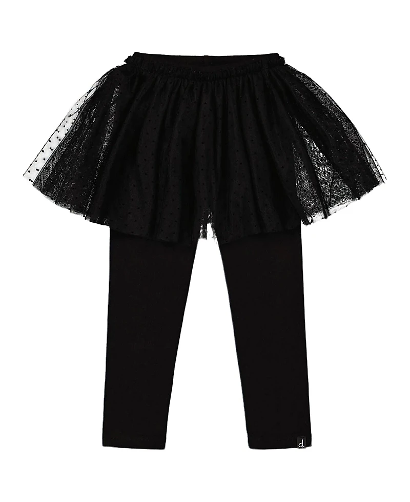 Deux par Girls' Leggings with Tulle Skirt - Baby