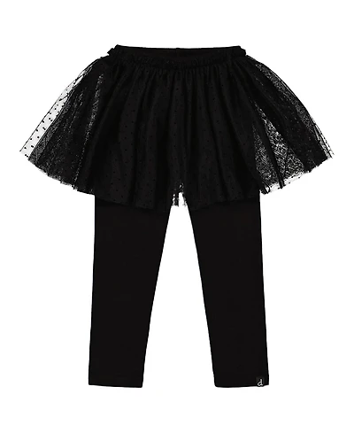Deux par Girls' Leggings with Tulle Skirt - Baby