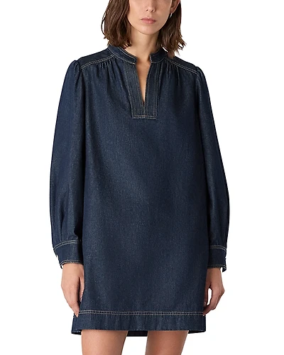 Whistles Denim Shift Mini Dress