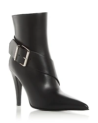 McQueen Women's Pointed Buckle Boots