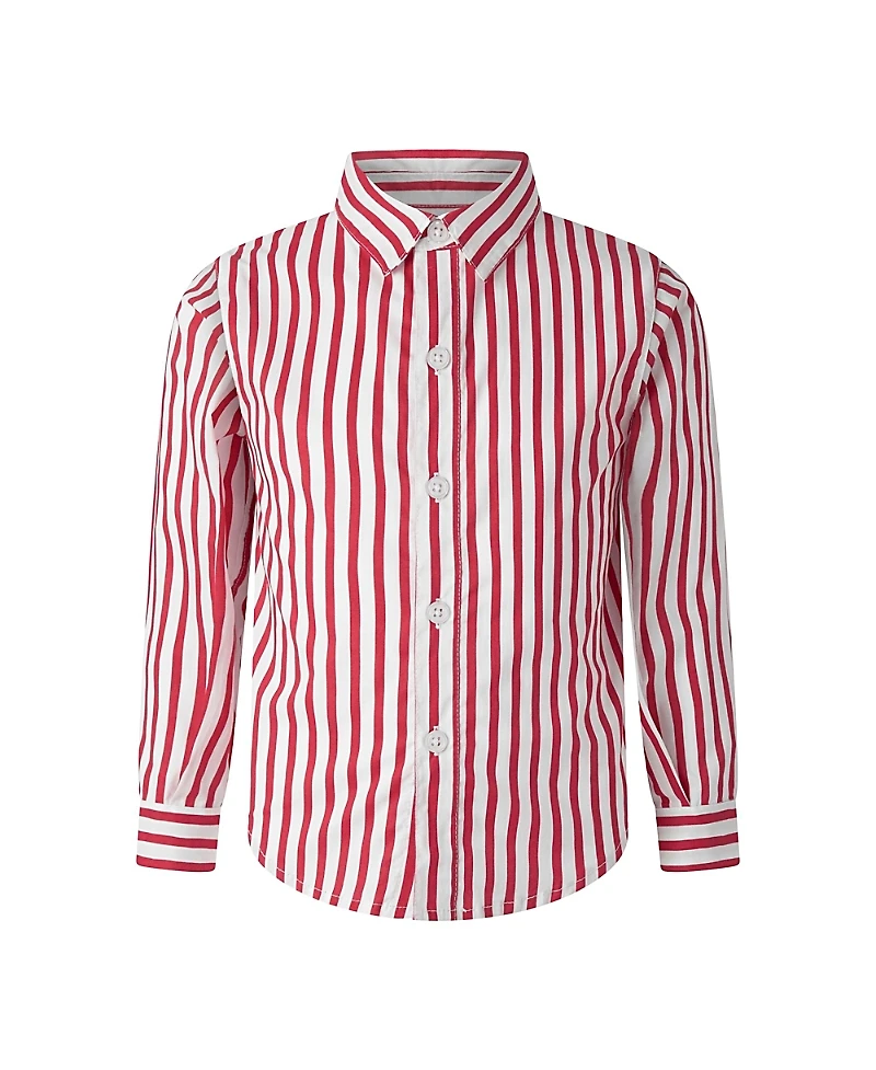 Rachel Riley Unisex Red Stripe Shirt