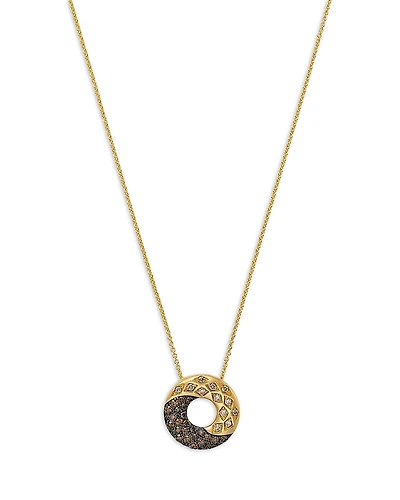 Bloomingdale's Fine Collection Multicolor Diamond Circle Necklace