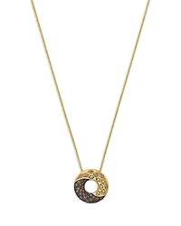 Bloomingdale's Fine Collection Multicolor Diamond Circle Necklace