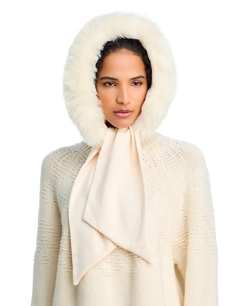 Kyi Kyi Wool & Faux Fur Hood