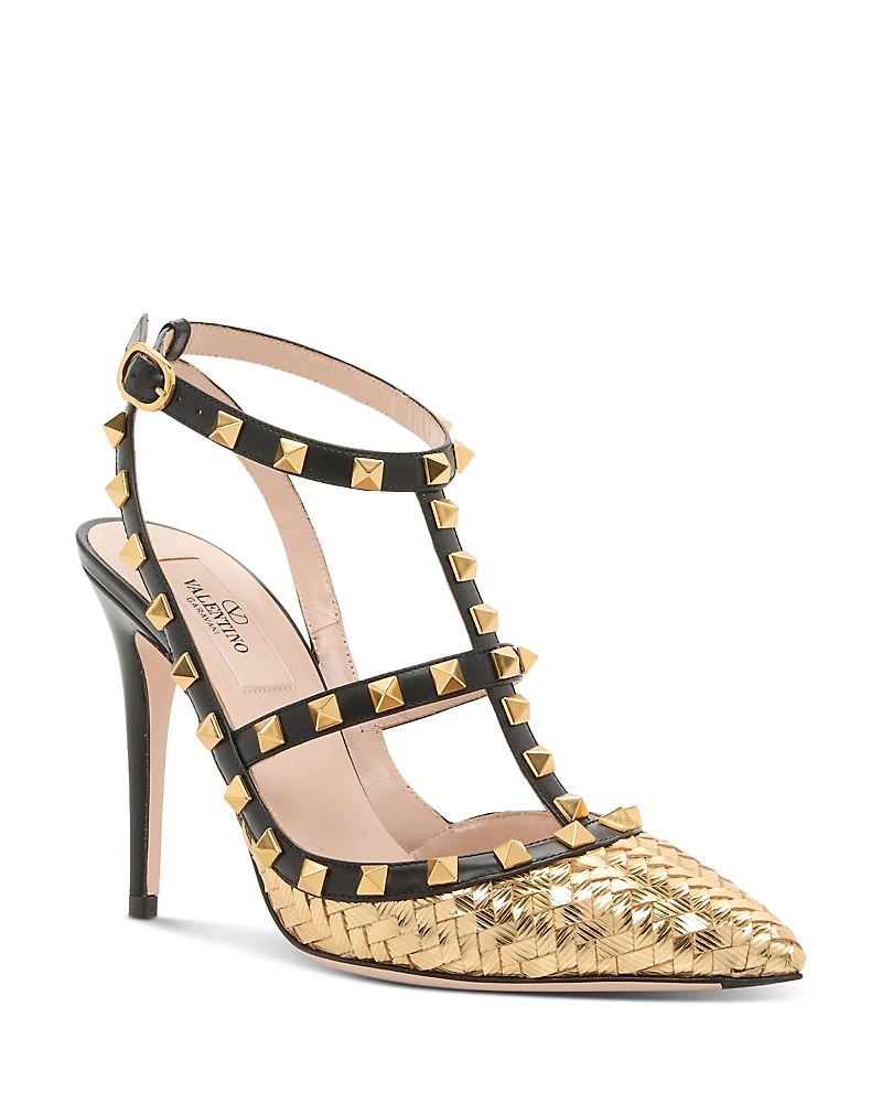 Valentino Garavani Women's Embellished Strappy Pumps