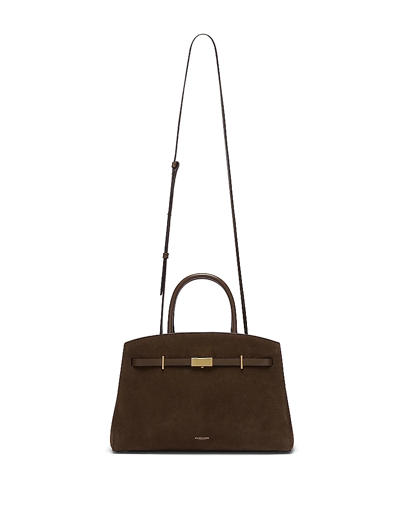 DeMellier The Mini Hudson Suede Top Handle Bag