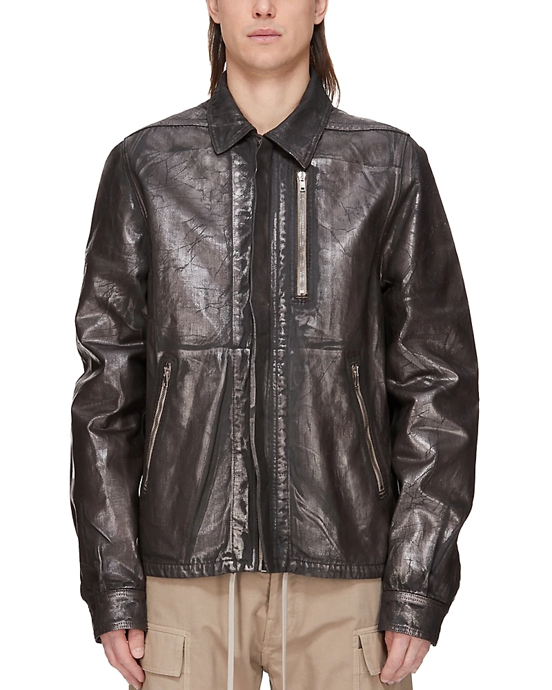 Drkshdw Rick Owens Concealed Zip Front Jacket
