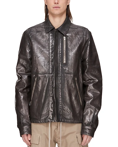 Drkshdw Rick Owens Concealed Zip Front Jacket