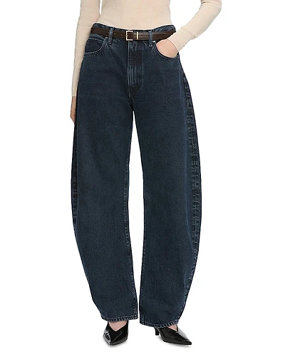 Frame The Bubble High Rise Barrel Leg Jeans