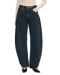 Frame The Bubble High Rise Barrel Leg Jeans