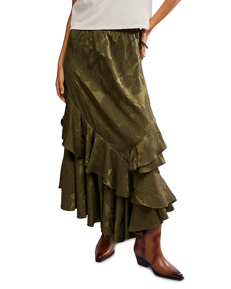Free People Autumn Promenade Tiered Skirt
