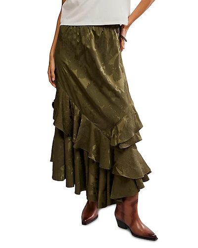 Free People Autumn Promenade Tiered Skirt