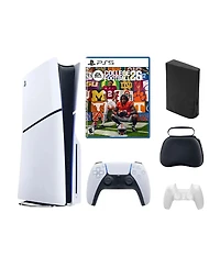Sony PlayStation 5 Slim Disc Bundle with College Football 26 Game and Accessories