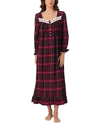 Eileen West Long Sleeve Cotton Flannel Ballet Nightgown