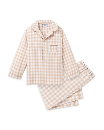 Petite Plume Unisex Gingham Twill Pajamas - Baby, Little Kid, Big Kid