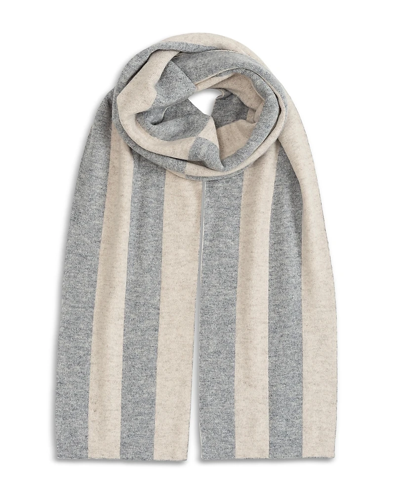 Echo Split Stripe Wool Scarf