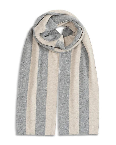 Echo Split Stripe Wool Scarf