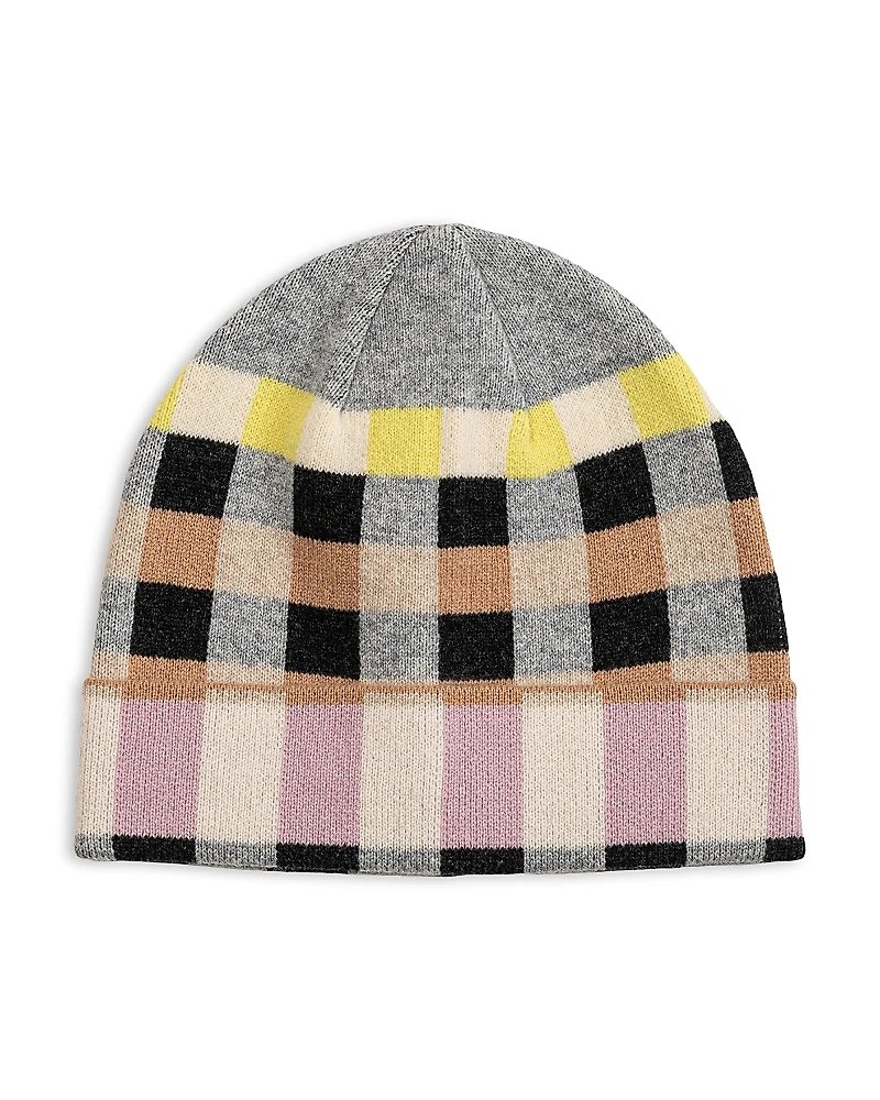 Echo Merino Wool Geo Jacquard Beanie