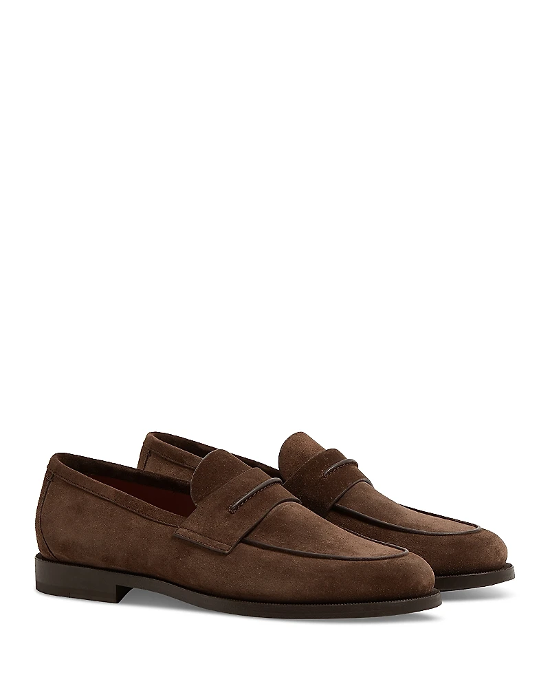 Zegna Suede Mocassin Corso Loafers