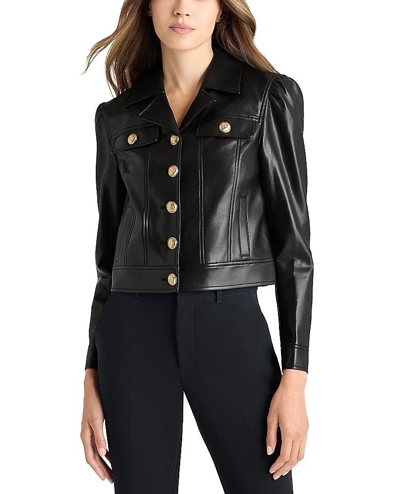 Cinq a Sept Faux Leather Deryn Jacket