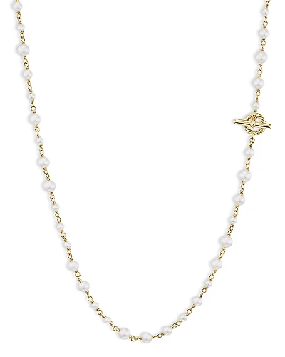 David Yurman Pearl Classics Toggle Chain Necklace