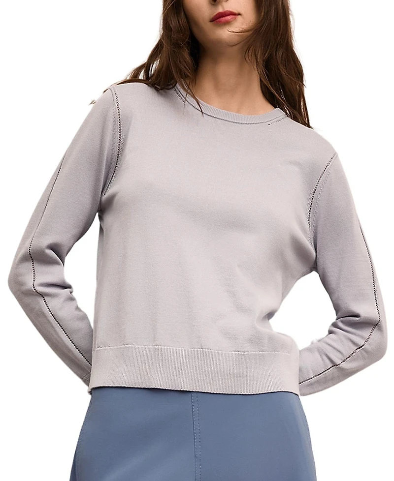 M. m.LaFleur Larissa Pointelle Sweater - Cotton Silk Knit
