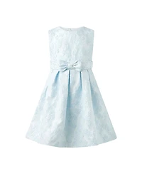 Rachel Riley Girls' Blue Floral Damsk Dress - Little Kid, Big Kid