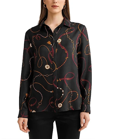 Lilysilk Louisville Print Silk Shirt