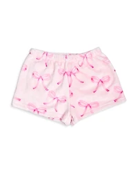 Omg Accessories Girls' Bow Cozy Pajama Shorts
