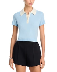 Simkhai Sanders Cashmere Polo Tee
