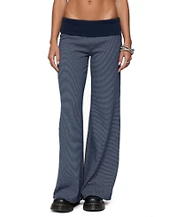 Edikted Amarna Striped Fold Over Pants