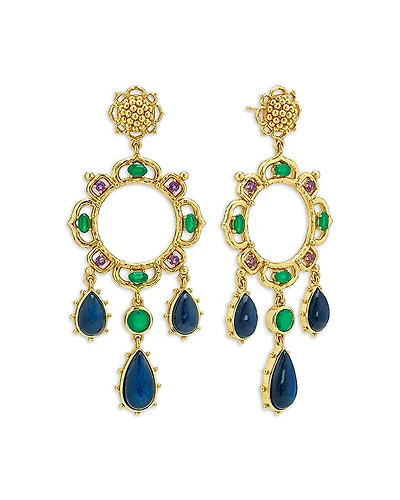Capucine De Wulf Contessa Belle Nuit Dangle Earrings