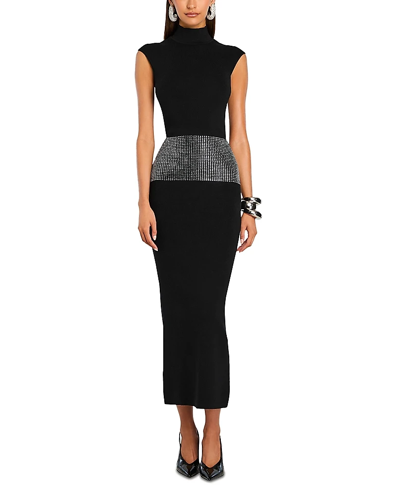 Retrofete Embellished Knit Maxi Dress