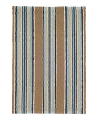 Dash Albert by Annie Selke DA142 Blue Heron Stripe Indoor/Outdoor Area Rug