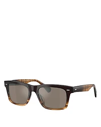 Oliver Peoples Rectangular Sunglasses, 55mm