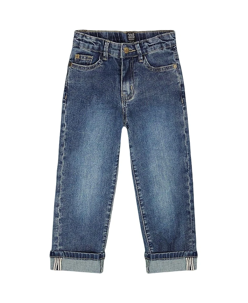 Deux par Boys' Stretch Jeans with Rolled Cuffs - Little Kid