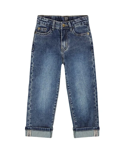 Deux par Boys' Stretch Jeans with Rolled Cuffs - Little Kid
