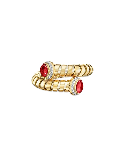 Marina B Ruby & Diamond Bypass Ring