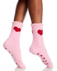 Pj Salvage Cozy Grippers Crew Socks