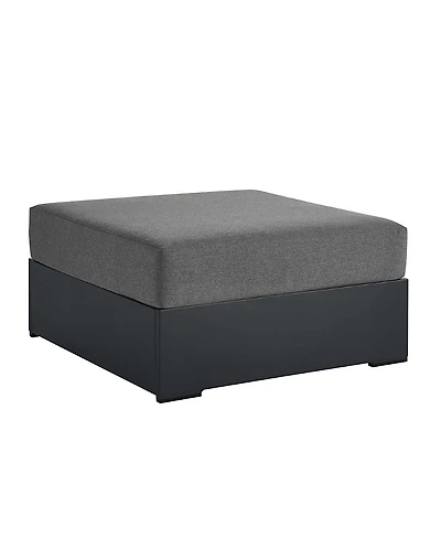 Modway Tahoe Outdoor Patio Powder-Coated Aluminum Ottoman
